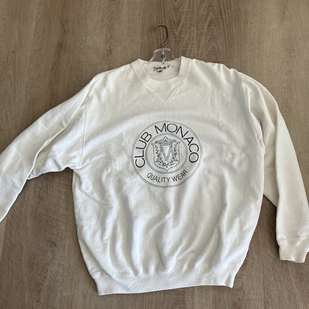 Vintage 90s Club Monaco Crest Sweatshirt